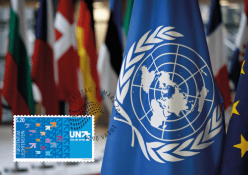 Briefmarke 75 Jahre erste Generalversammlung der Vereinten Nationen