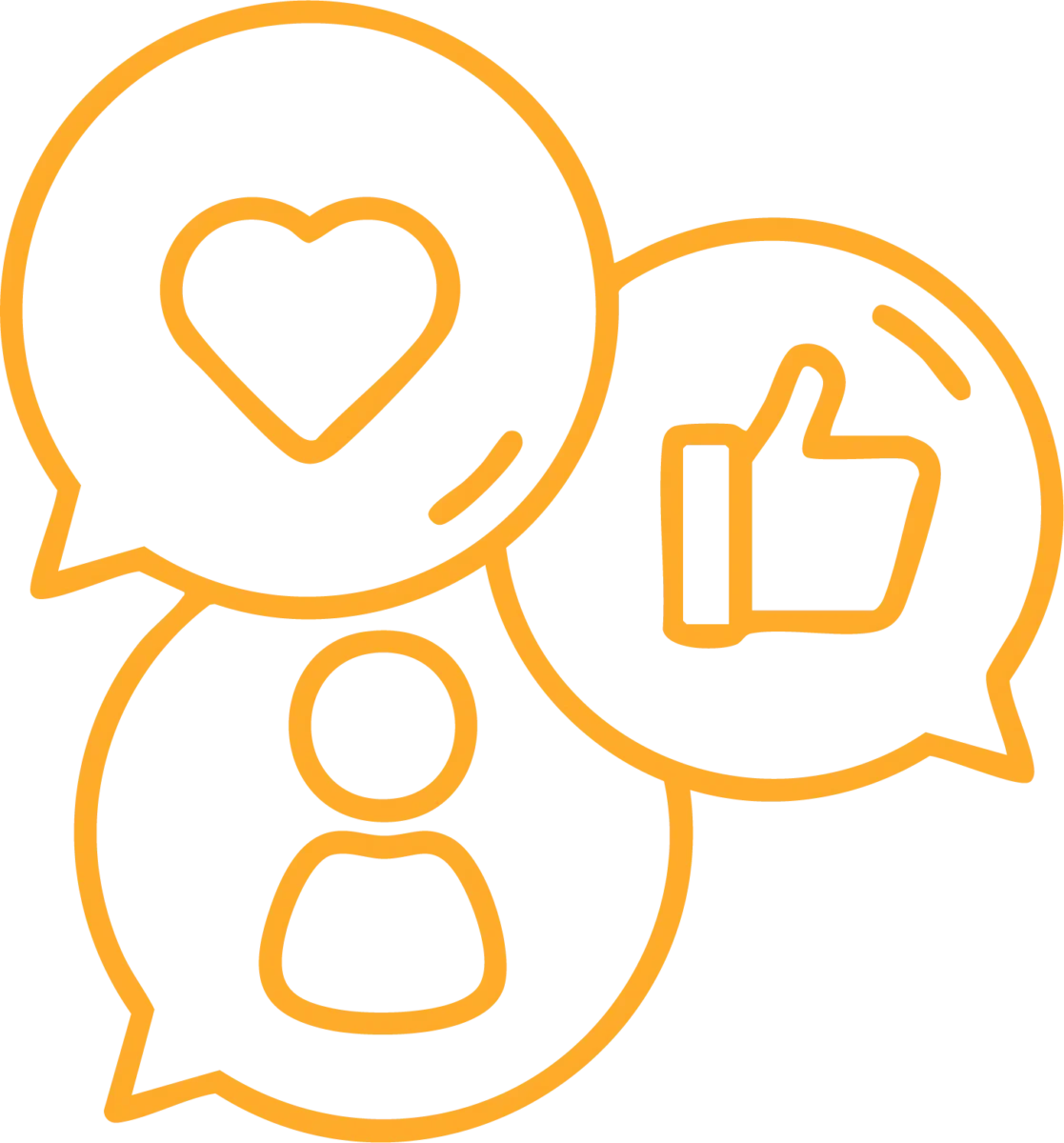 Icon, das Social Media symbolisiert.