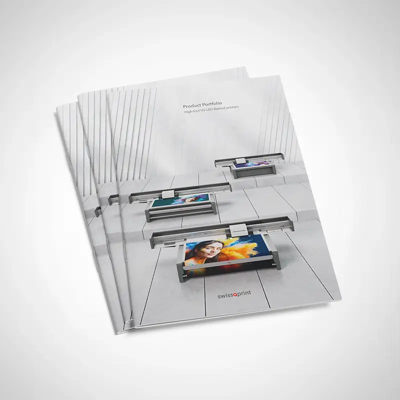 Referenzbild einer Broschüre von swissQprint.
