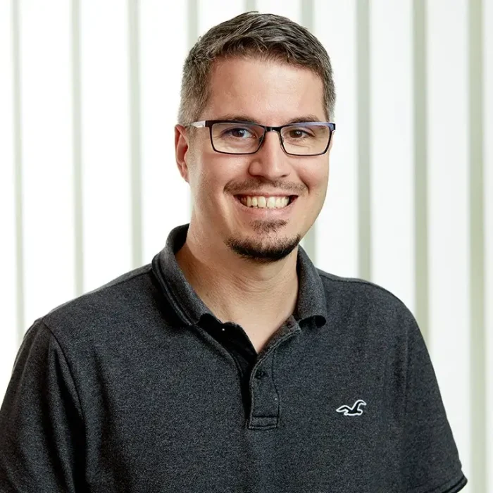 Portrait von Pascal Eichmann, zuständig für Kundenberatung/ Projektleitung im Bereich IT und Systeme in der Gutenberg AG.